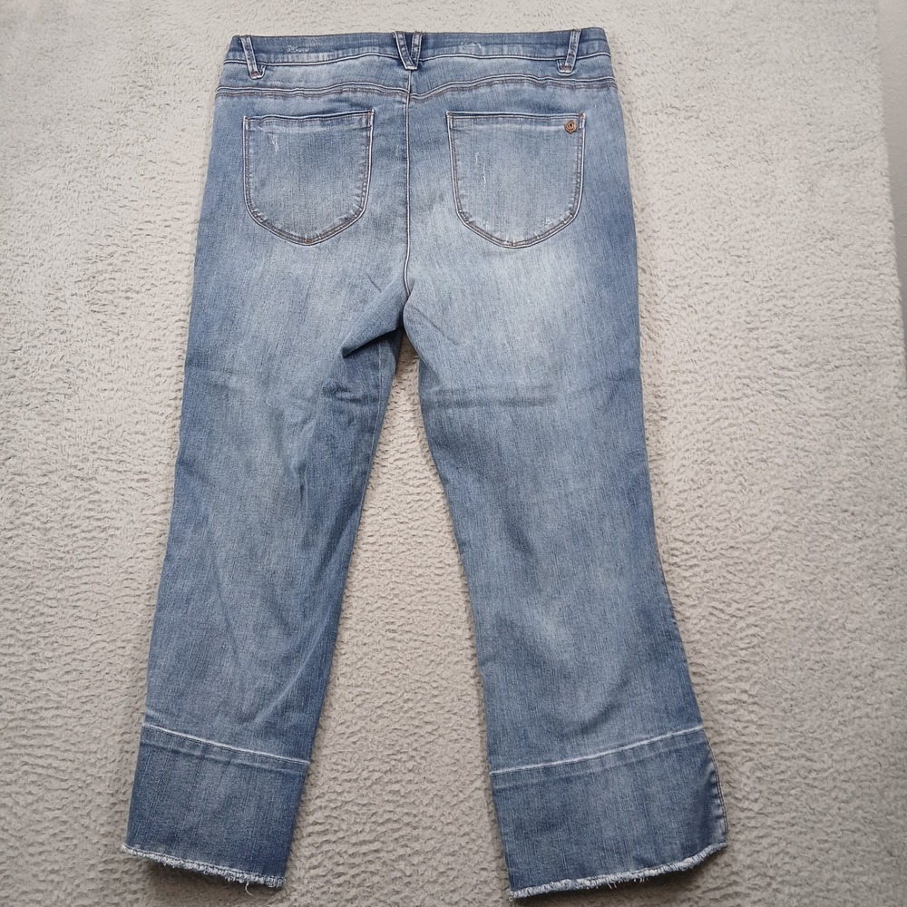 Democracy Light Blue Cropped Flare Jeans - Picture 2 of 6